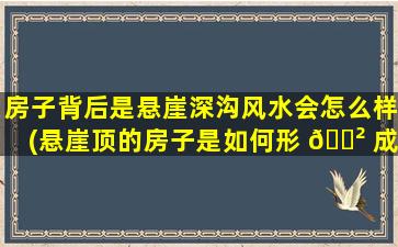 房子背后是悬崖深沟风水会怎么样(悬崖顶的房子是如何形 🌲 成的)
